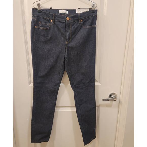 Ann Taylor Loft Modern Skinny Jeans in Dark Wash - Picture 6 of 8